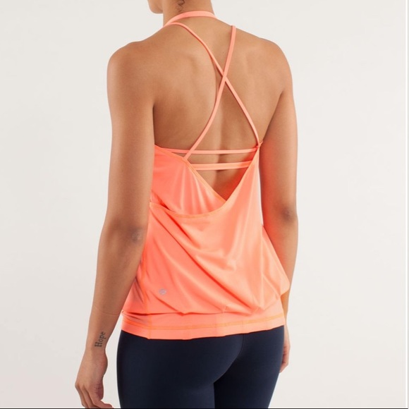Lululemon flow and go tank in pop orange - Picture 2 of 12